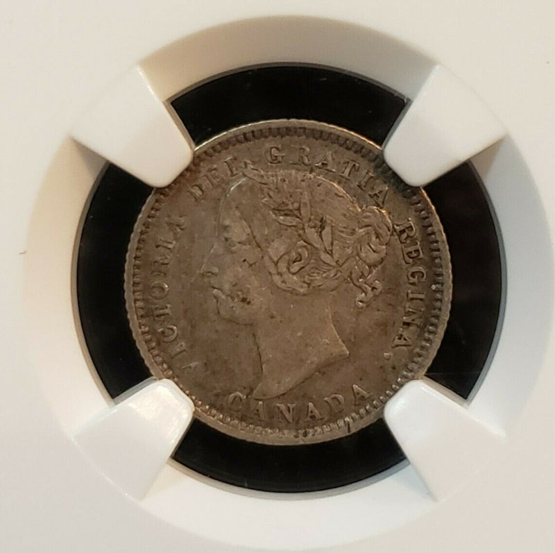 1889 10 Cent Coin - RARE Canada KEYDATE - NGC XF40