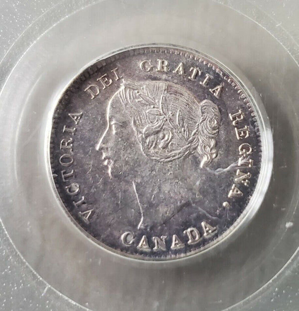 1893 5 Cent Coin - Canada | PCGS AU58 | Very Nice!