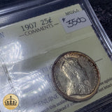 1907 25 Cent Coin | Graded MS64 | Incredible piece