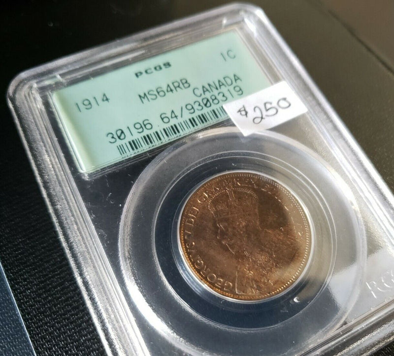 1914 Large Cent - Canada | PCGS MS64RB | 3.0 Holder