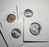 1964 Canada Coin Set - 1 Through 25 Cents | Gem Uncirculated