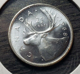 1968 25 Cent Coin | .500 Silver | High Grade Uncirculated