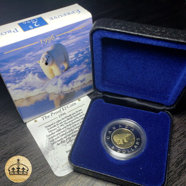 1996 $2 Two Dollar Proof coin | With case and COA