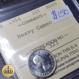 1964 10 Cent coin | Graded MS66 Heavy Cameo