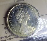 1965 50 Cent Coin | Iccs Graded MS64 Cameo | Beautiful Gold Tone