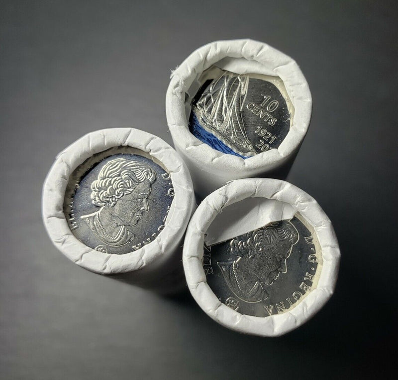 2021 10 Cent Coin rolls | 3 Pack Special-wrap | Bluenose