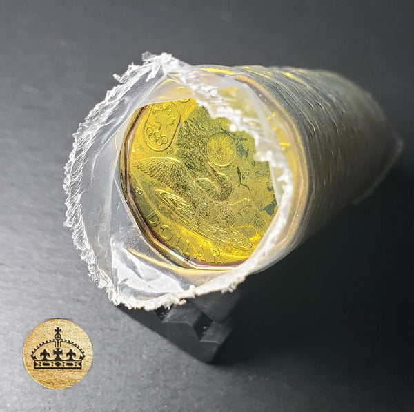 2014 $1 Dollar Roll | Olympic Lucky Loonie | 25 Coins Obw