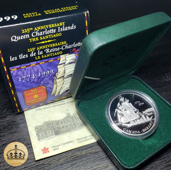 1999 $1 Silver Dollar coin | .925 Silver | Queen Charlotte Islands