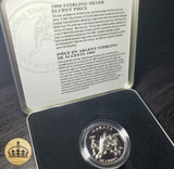 1999 50 Cent coin | .925 Sterling Silver | Football