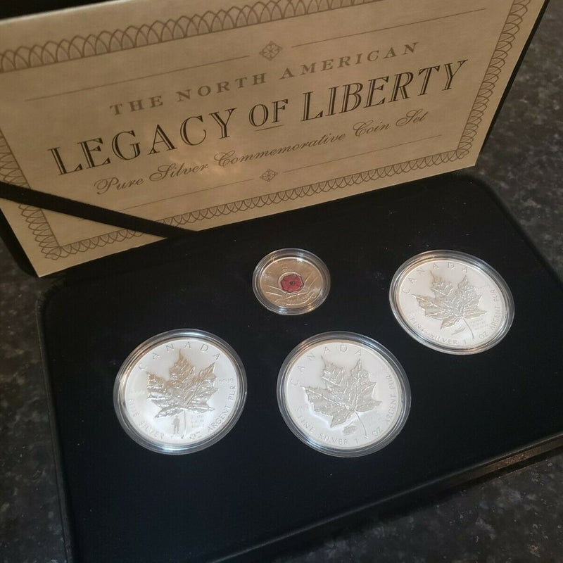 2004-2005 Silver Maple Set - 3oz .9999 | Legacy of Liberty