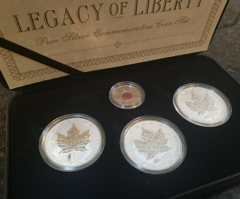 2004-2005 Silver Maple Set - 3oz .9999 | Legacy of Liberty