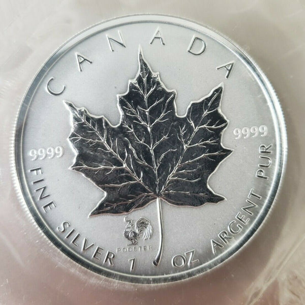 2005 Silver Maple Leaf - | .9999 | Rooster Reverse Proof