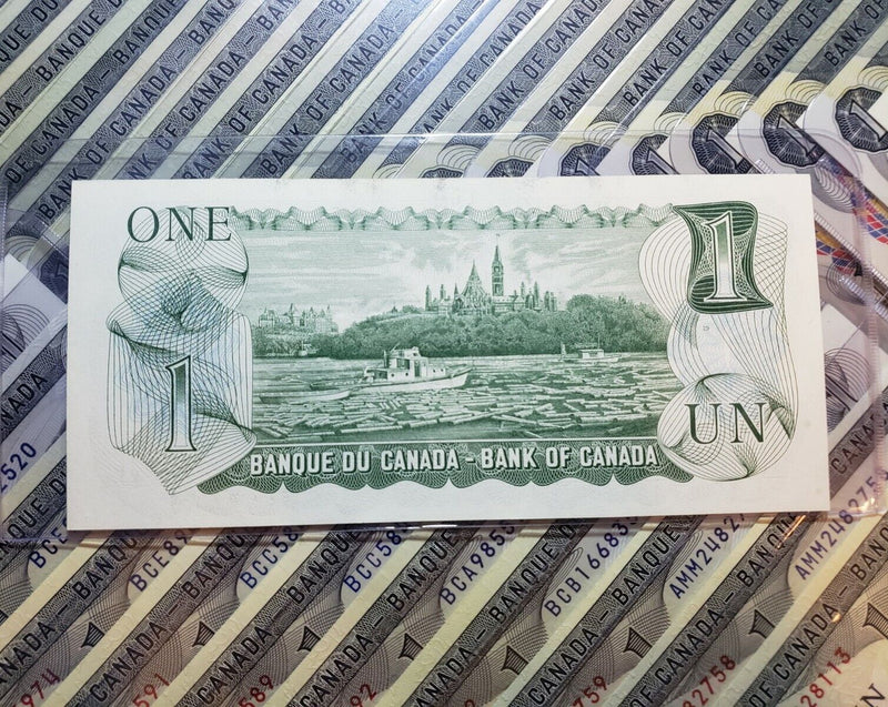 1973 $1 Canada Bank Note - Crisp Uncirculated | Mixed Prefix