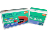 MAX Flat Clinch Stapler Bundle - RED + 5000 Staples | 2x2 Stapler