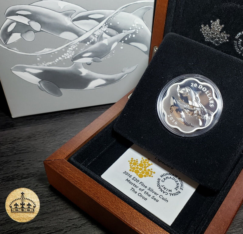 2016 $20 Fine Silver Coin | Master of The Sea - The Orca